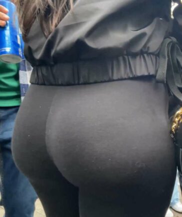 British Girl In Leggings Fantastic Ass