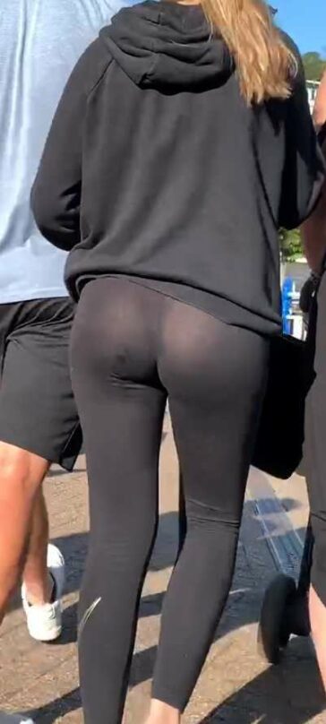 Young Daughter In Leggings