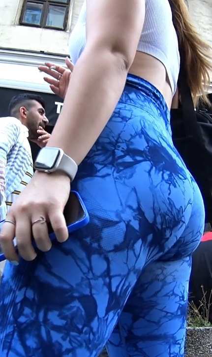 Blue Leggings PAWG