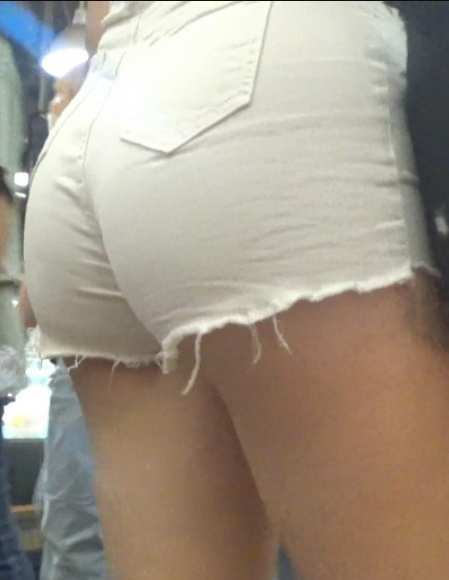 White Shorts Teen Hungry Ass