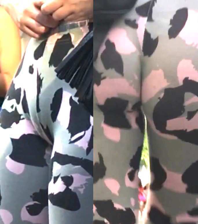 Camo Leggings Teen Jiggling Ass