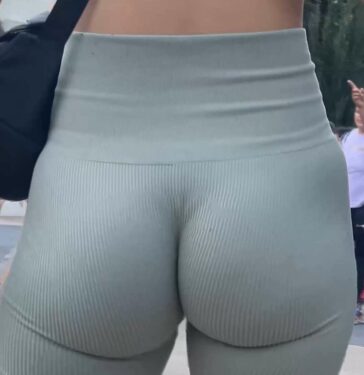 Fit Girl In Biker Shorts Insane Ass