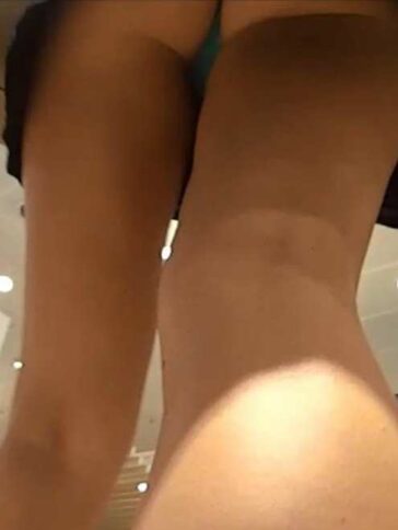 Beautiful Body Girl In Thong Upskirted