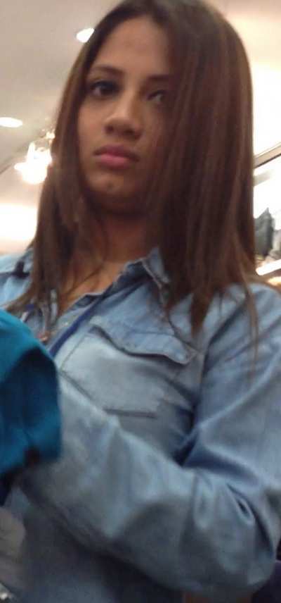 Busted By Hot Latina Girl In Leggings