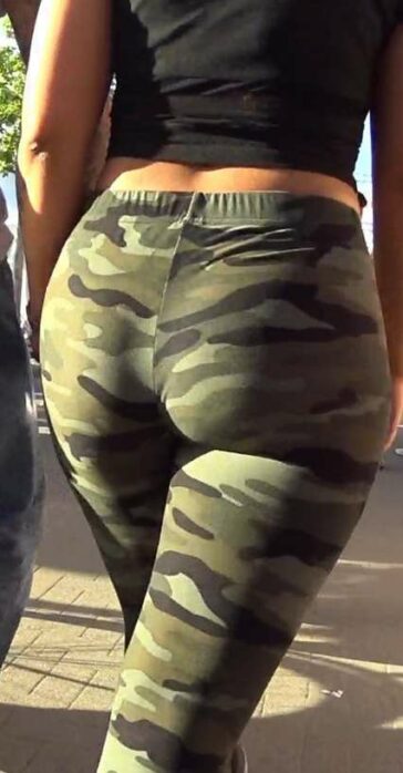 Camo Pants Hottie With BF