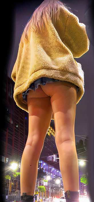 Short Skirt Teen Revealing Hot Cheeks