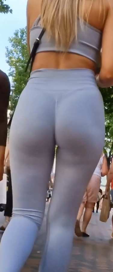 Blue Leggings Blonde With Fit Body VTL