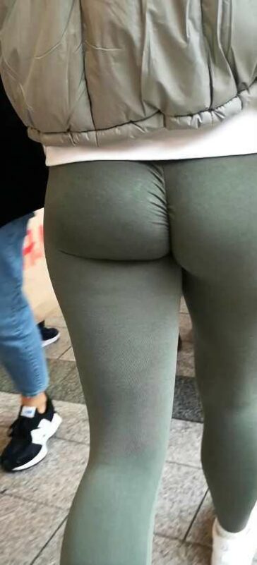 Green Leggings Teen Petite Ass