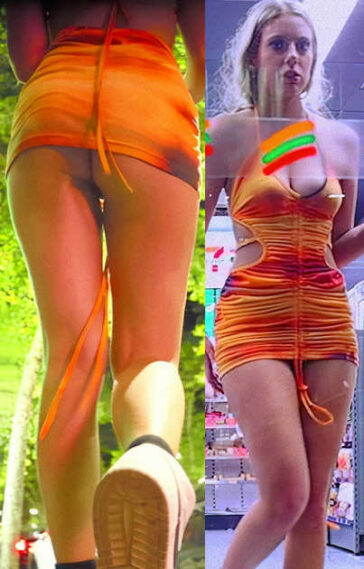 Hiding Her Juicy Ass Cheeks