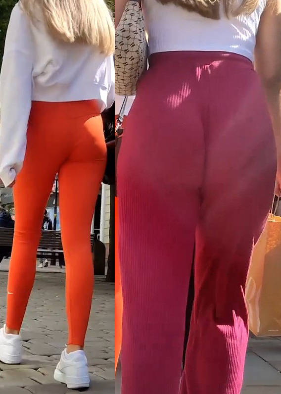 Chasing Two Hot Girls With Sexy Asses