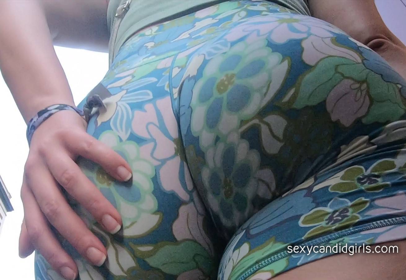 Floral Shorts Hot Girl Ass