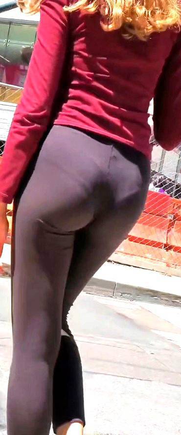 Petite JB Teen In Black Leggings VPL