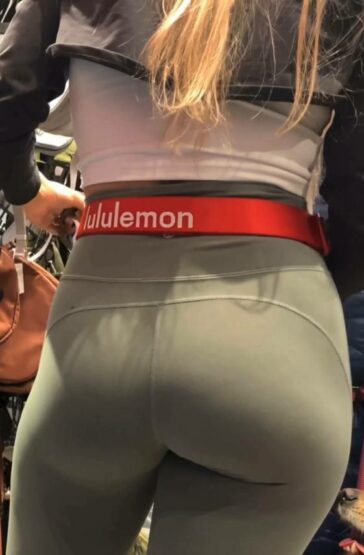 Lululemon Worker In Leggings Thick Ass