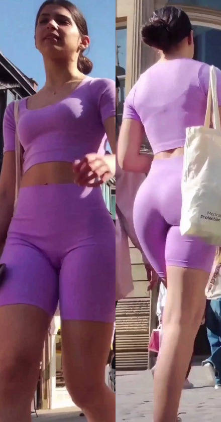 Perfect Body Brunette Teen Candid Ass