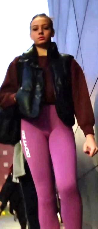 Busted By Fit Teen In Pink Leggings
