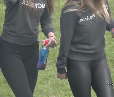 Filming Hot Teen Asses In The Park