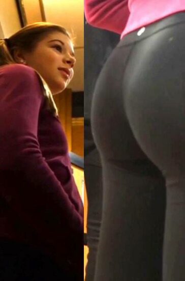 HS Teen In Black Leggings