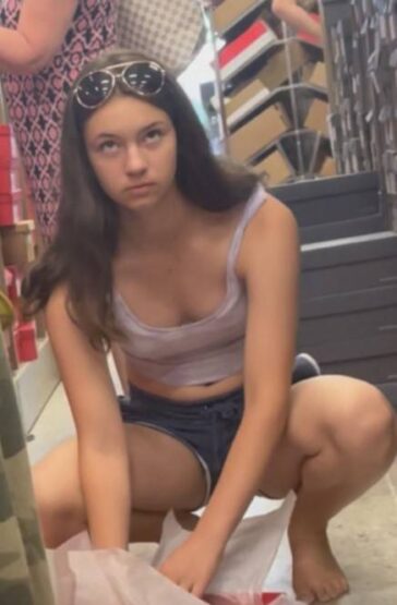 Busted By Young Teen In Shorts