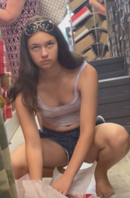 Busted By Young Teen In Shorts