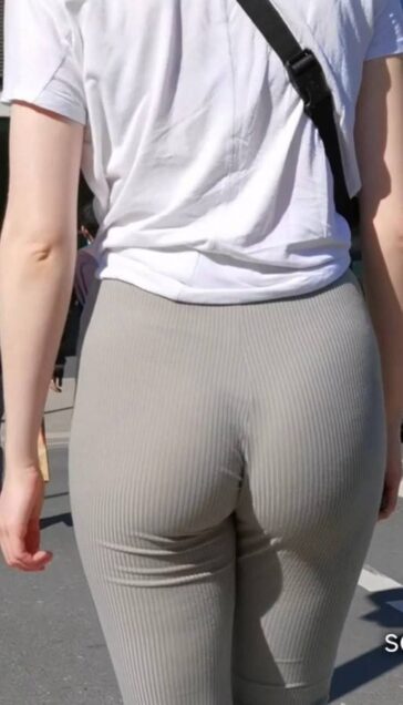 Following Swedish Girl In Tight Leggings