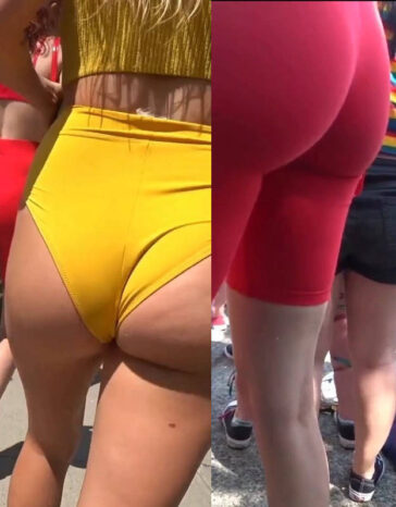 Yellow Bikini Or Red Leggings