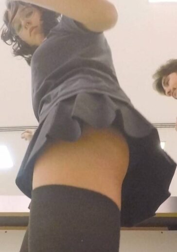 HS Teen Busted Upskirting