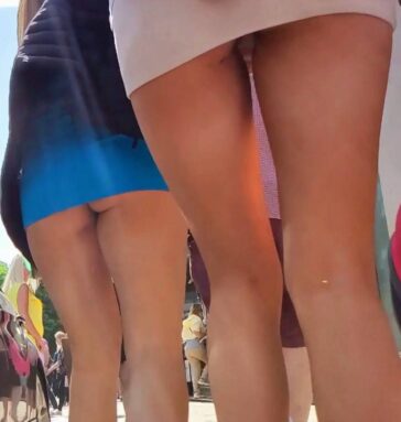 UK Girls Upskirt Duo