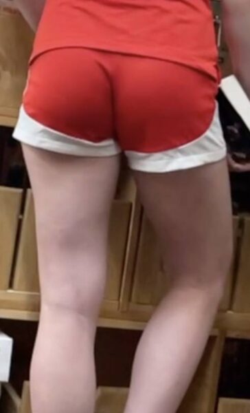 JB Teen In Red Shorts Cute Ass