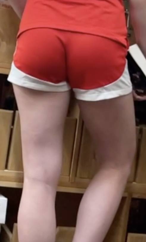 JB Teen In Red Shorts Cute Ass