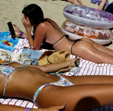 Spying Two Teens In Thong Part2