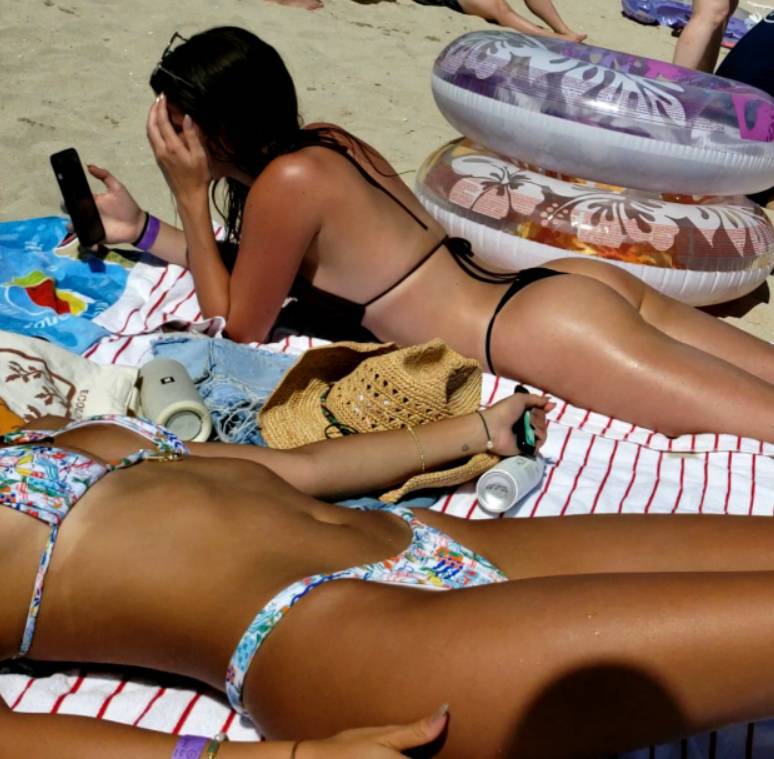 Spying Two Teens In Thong Part2