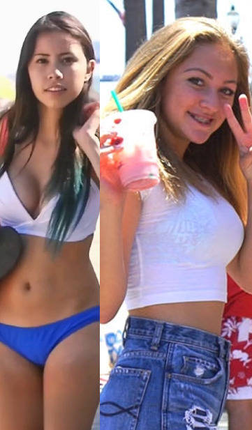 Beach Teens Candid Faceshoot