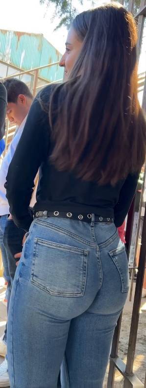 Candid Teen In Jeans Awesome Ass Part1
