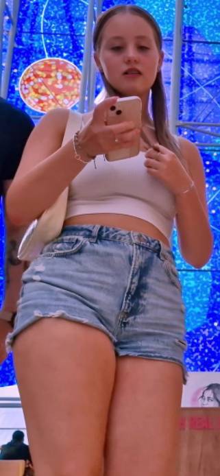 Denim Shorts Teen Thick Ass