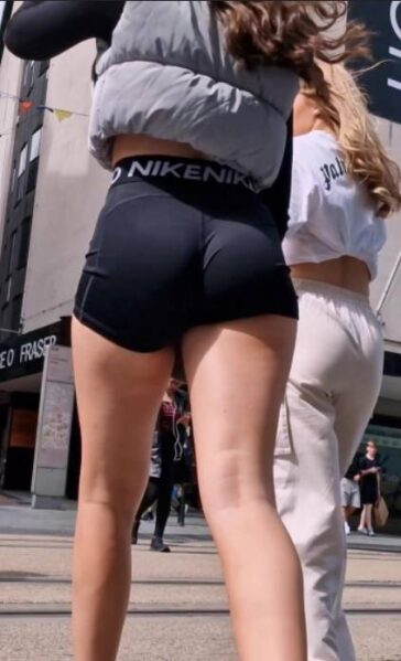 Following Two Cute Ass Teens