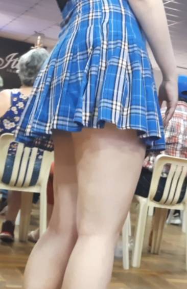 Pale Schoolgirl Creepshot
