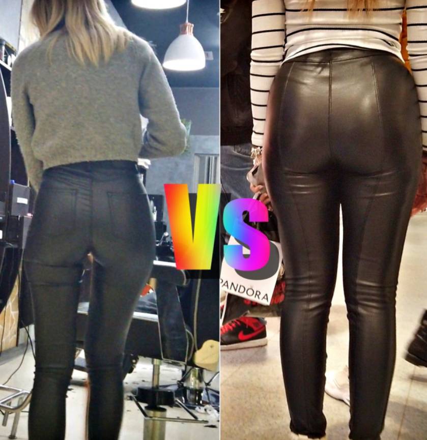 Which One Looks Hot In Wet Looking Leggings