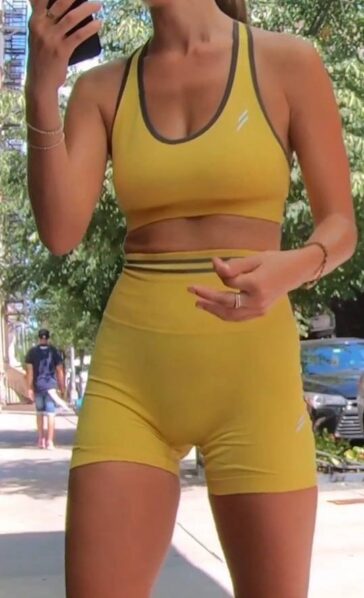Yellow Outfit Girl Busted