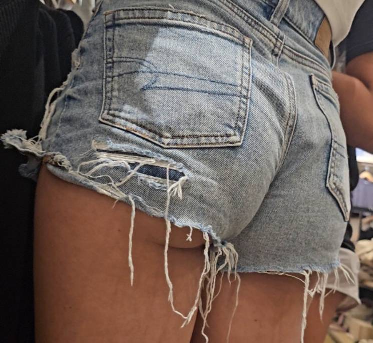 Hot Teen In Shorts and Friend