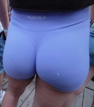 Purple Shorts PAWG Amazing Ass