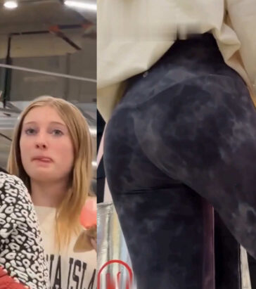 Teen In Tight Leggings Busted