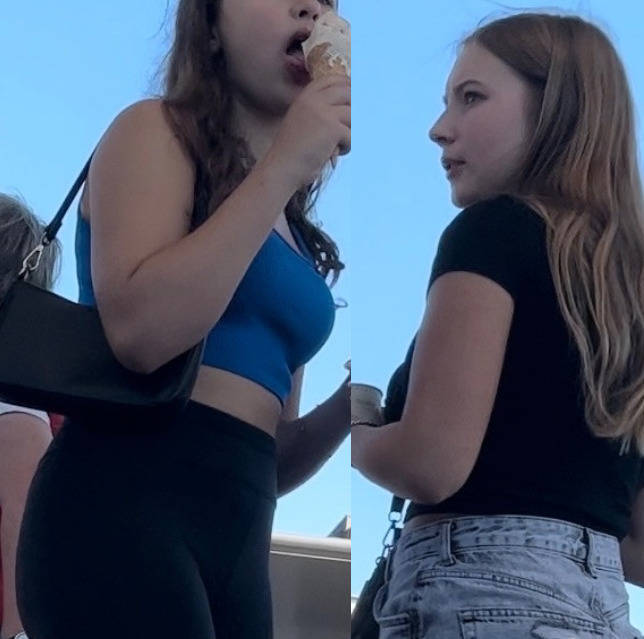 Two Teenies In Shorts