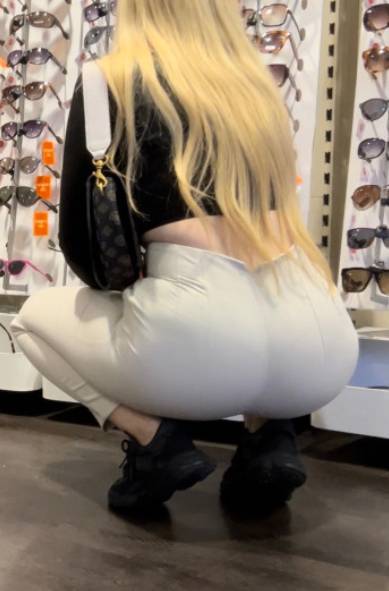Awesome Ass Blonde Bending Over