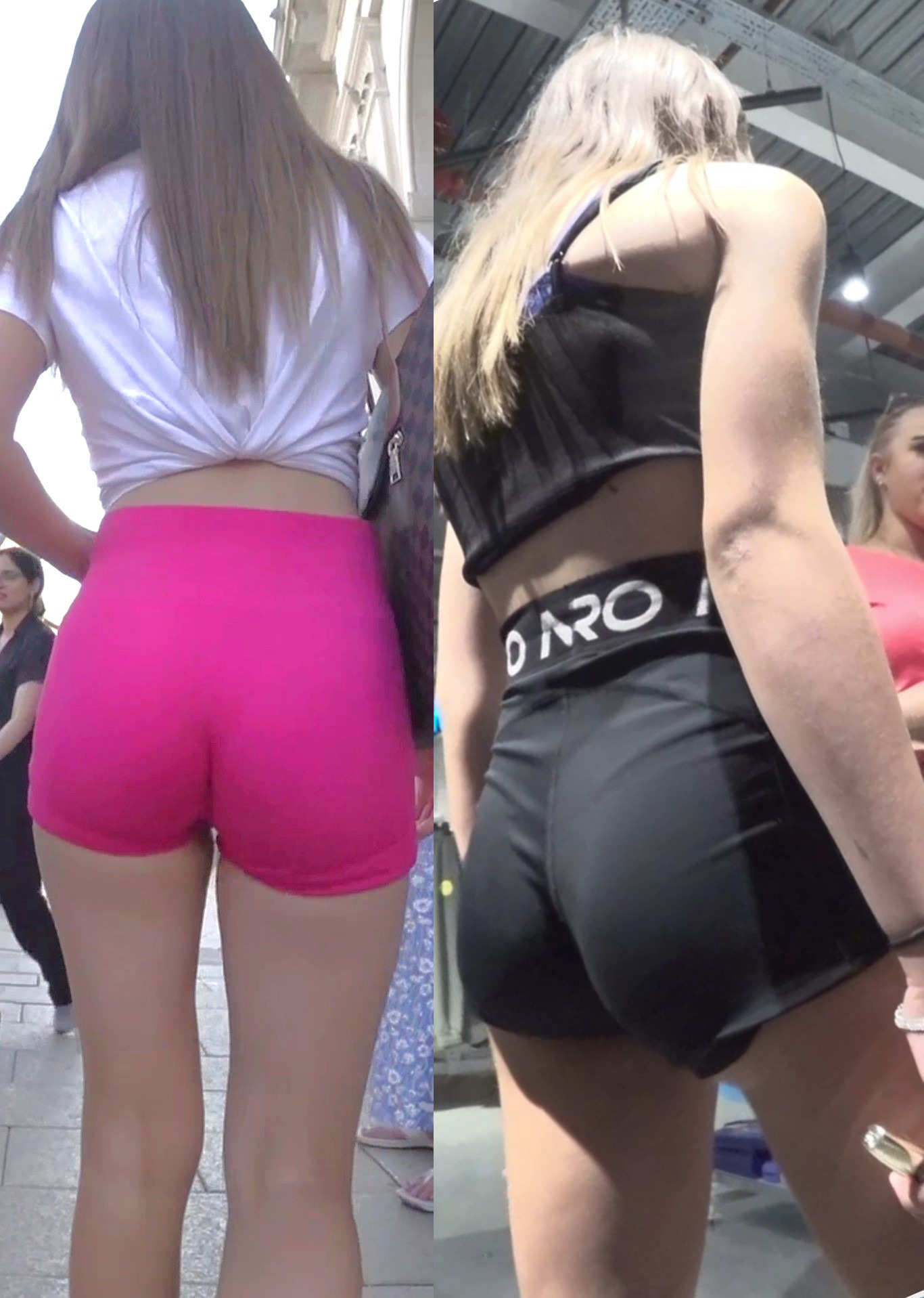 Following Two JB Teens In Shorts Part1