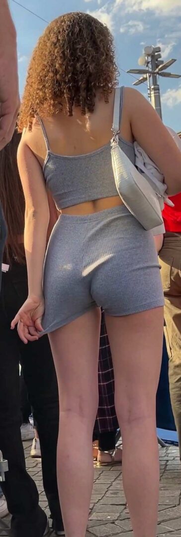 Innocent Teen In Grey Shorts Part1