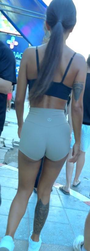 Skinny Asian Teen In Shorts