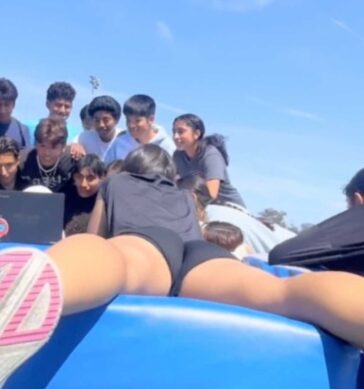 Track Teen In Black Spandex Shorts Amazing Ass