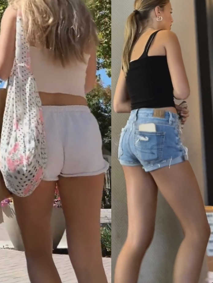 Teen Blondes In Short Short Compilation