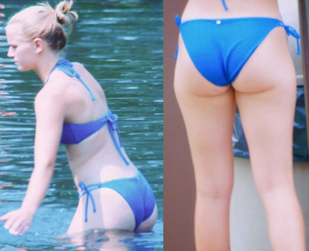 Blue Bikini Goddess Gorgeous Candid Ass Part2