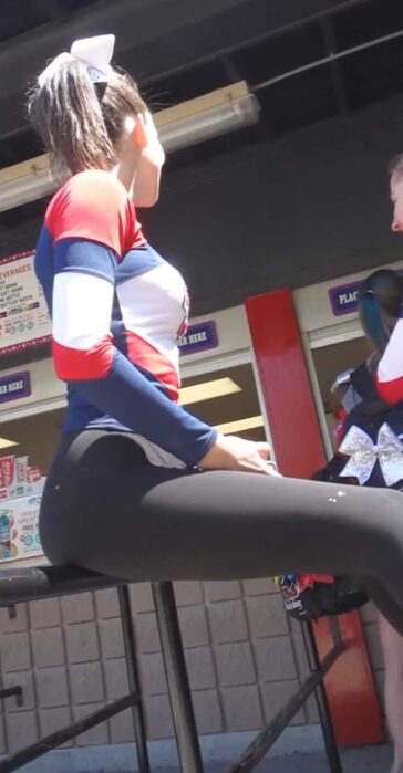 Classic Cheer Teen In Leggings Candid Video